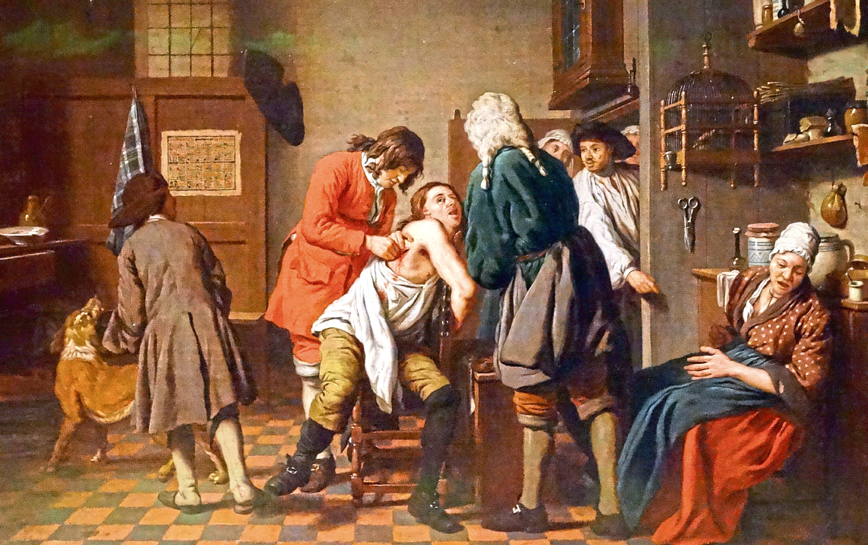 Jan Josef Horemans’s painting shows an 18th Century surgery (Universal History Archive/UIG via Getty Images)