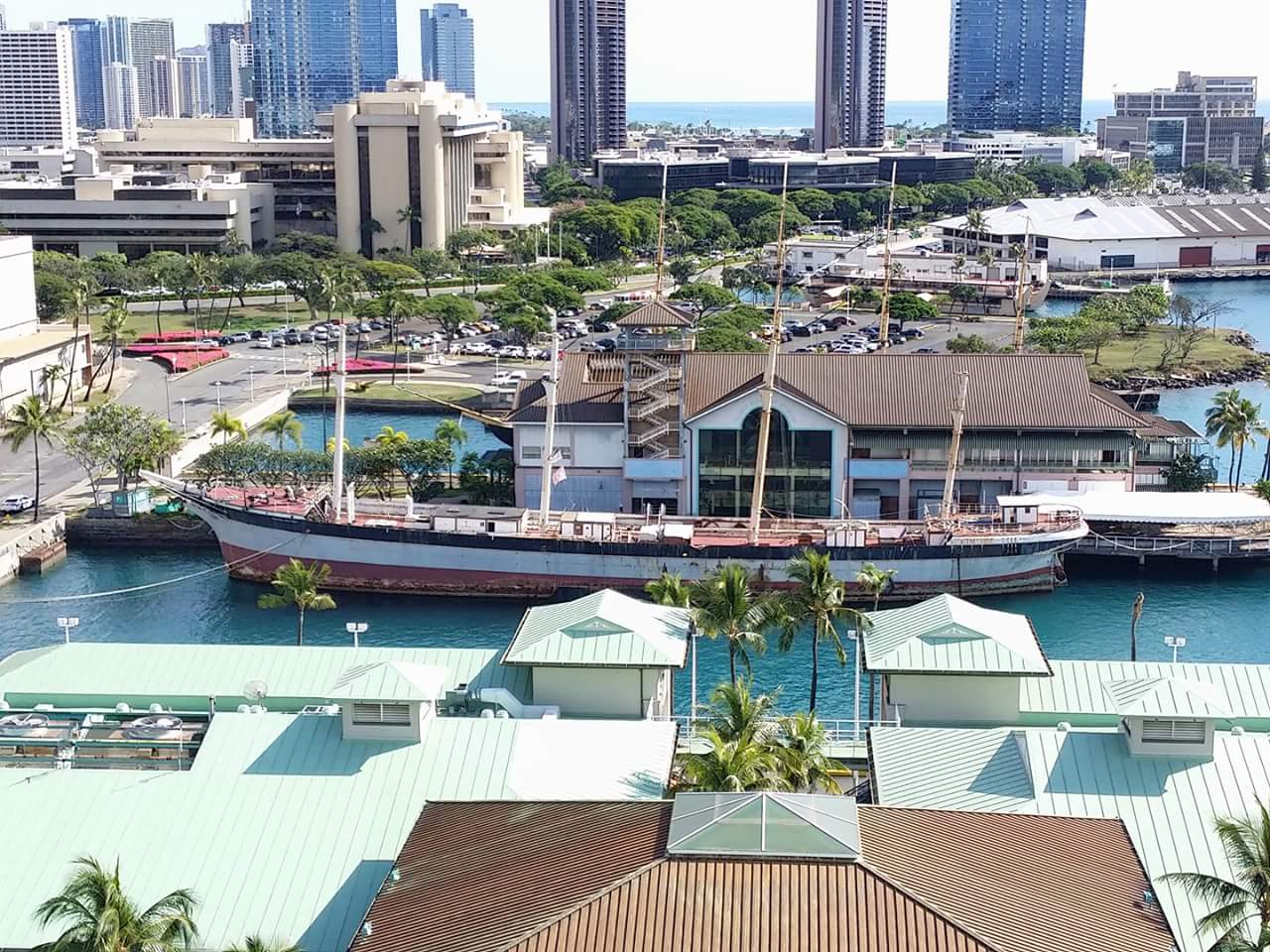 The Falls of Clyde in her current home, Honolulu