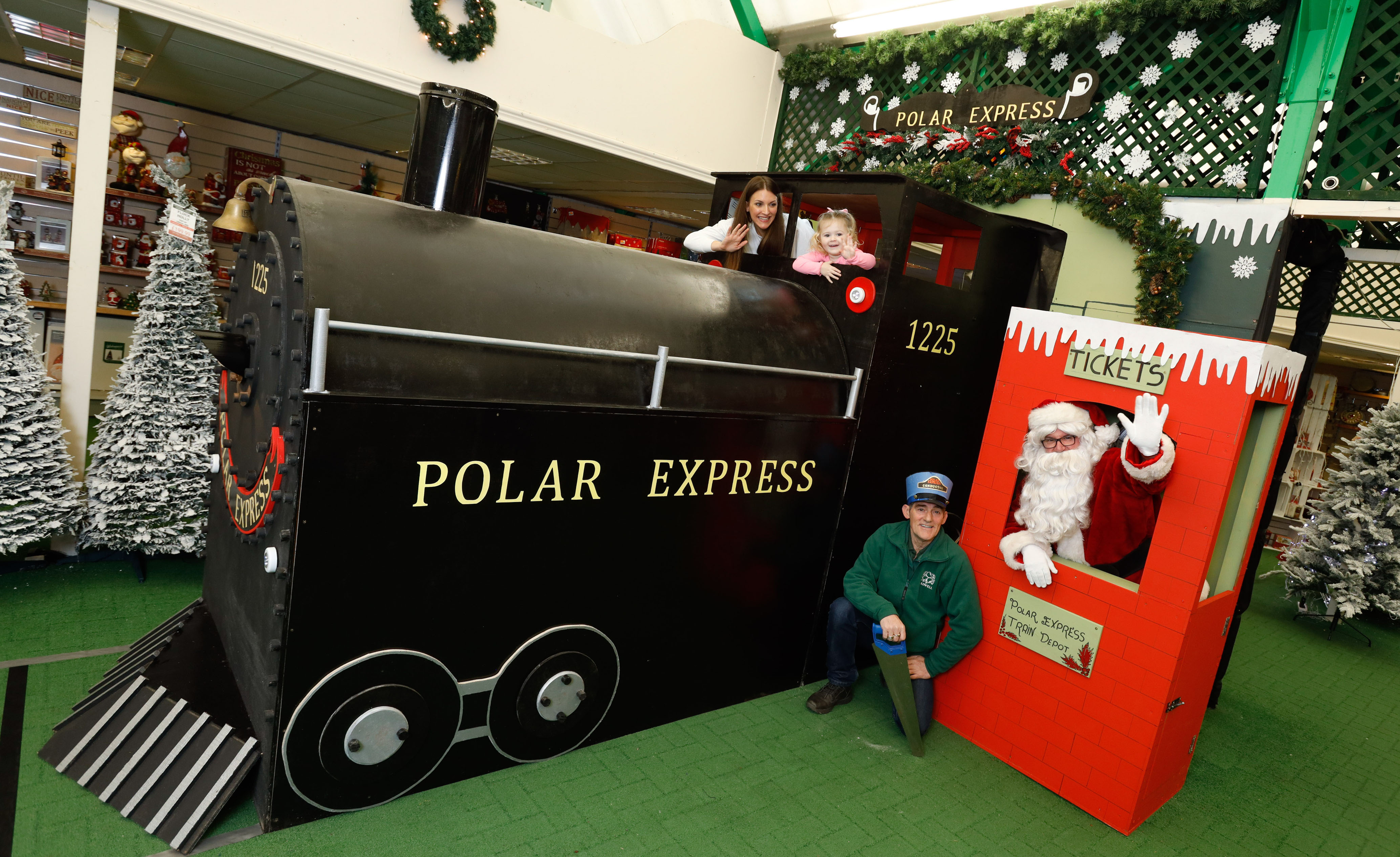 The real-life Polar Express created by a local handyman. (Mark F. Gibson)
