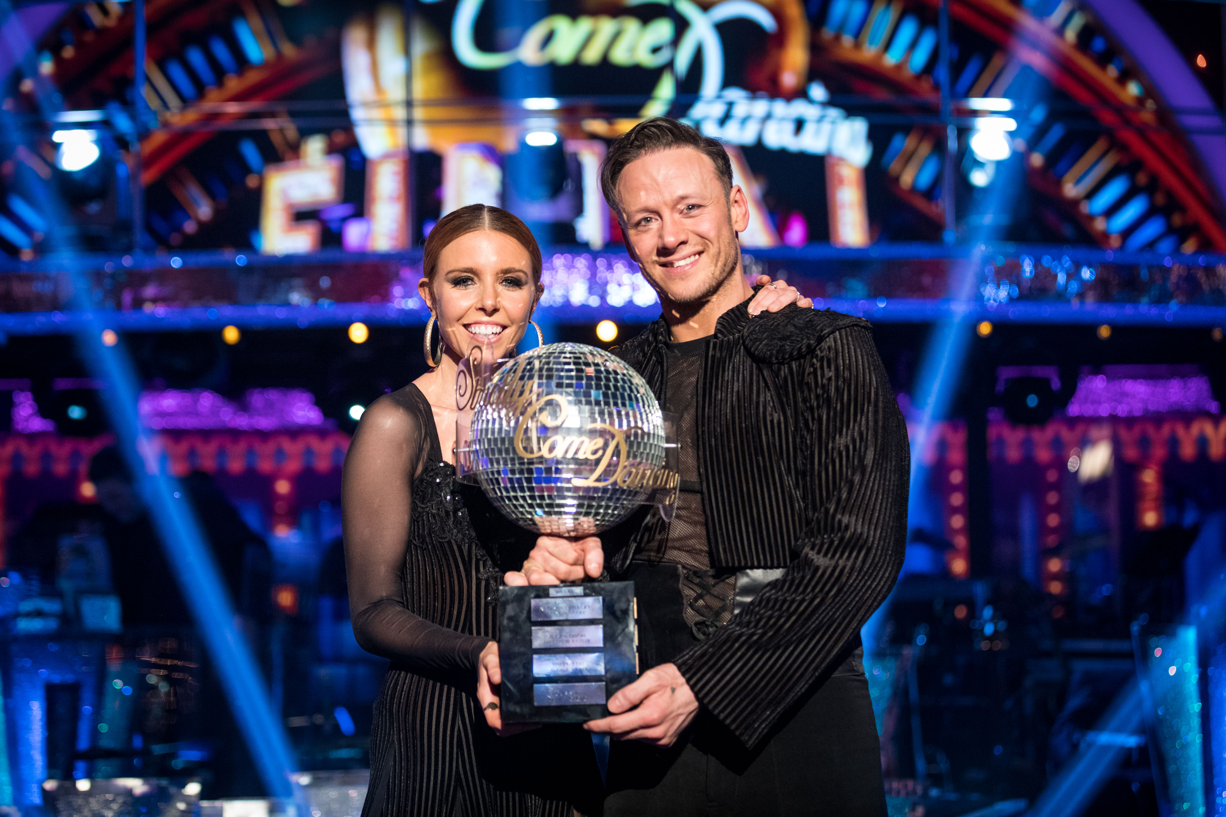 Kevin with partner Stacey Dooley after becoming Strictly Come Dancing champions last week. (Guy Levy).