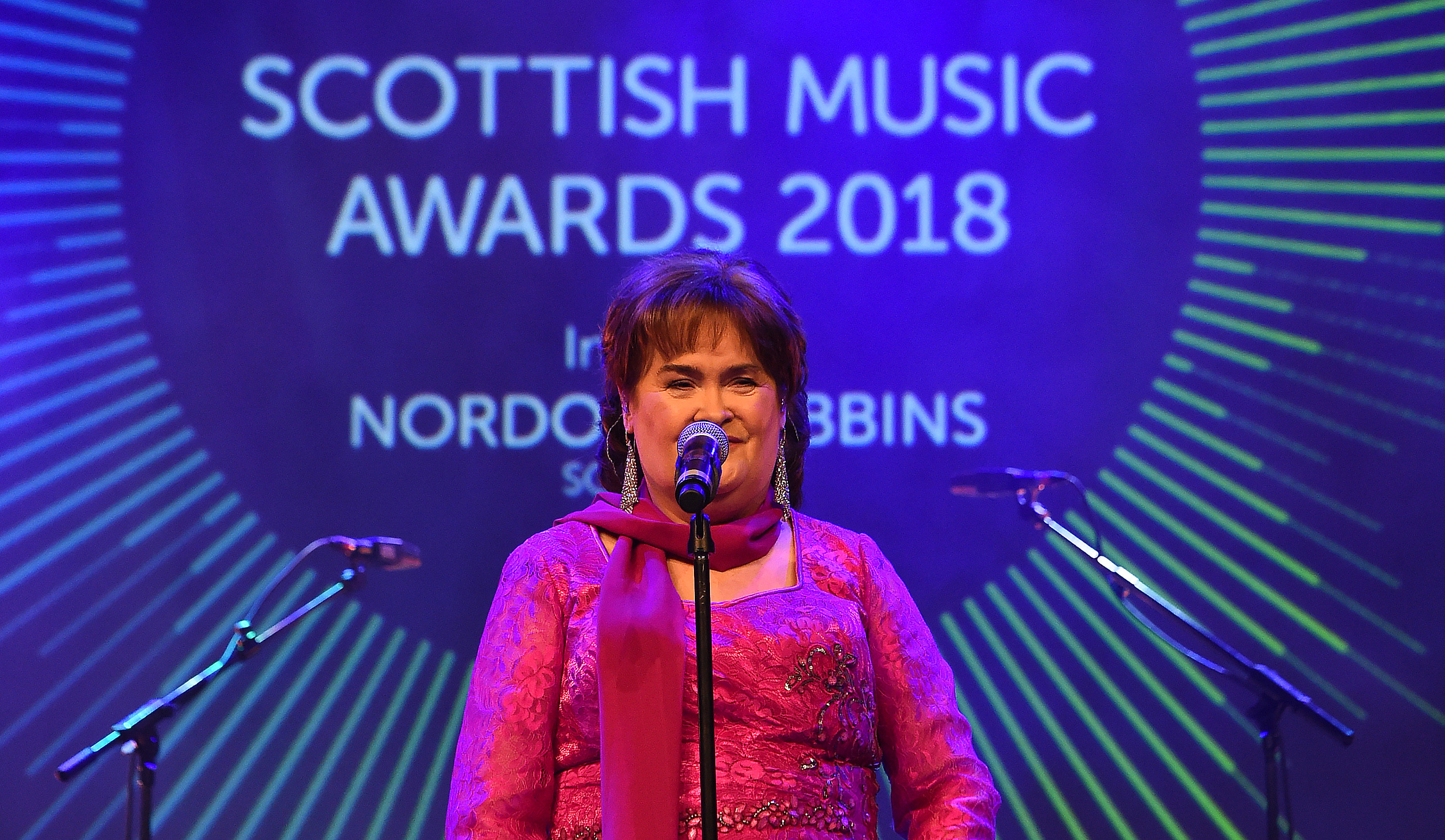 Susan Boyle performs at the 20th year celebrations of the SSE Scottish Music Awards (Andy Buchanan)