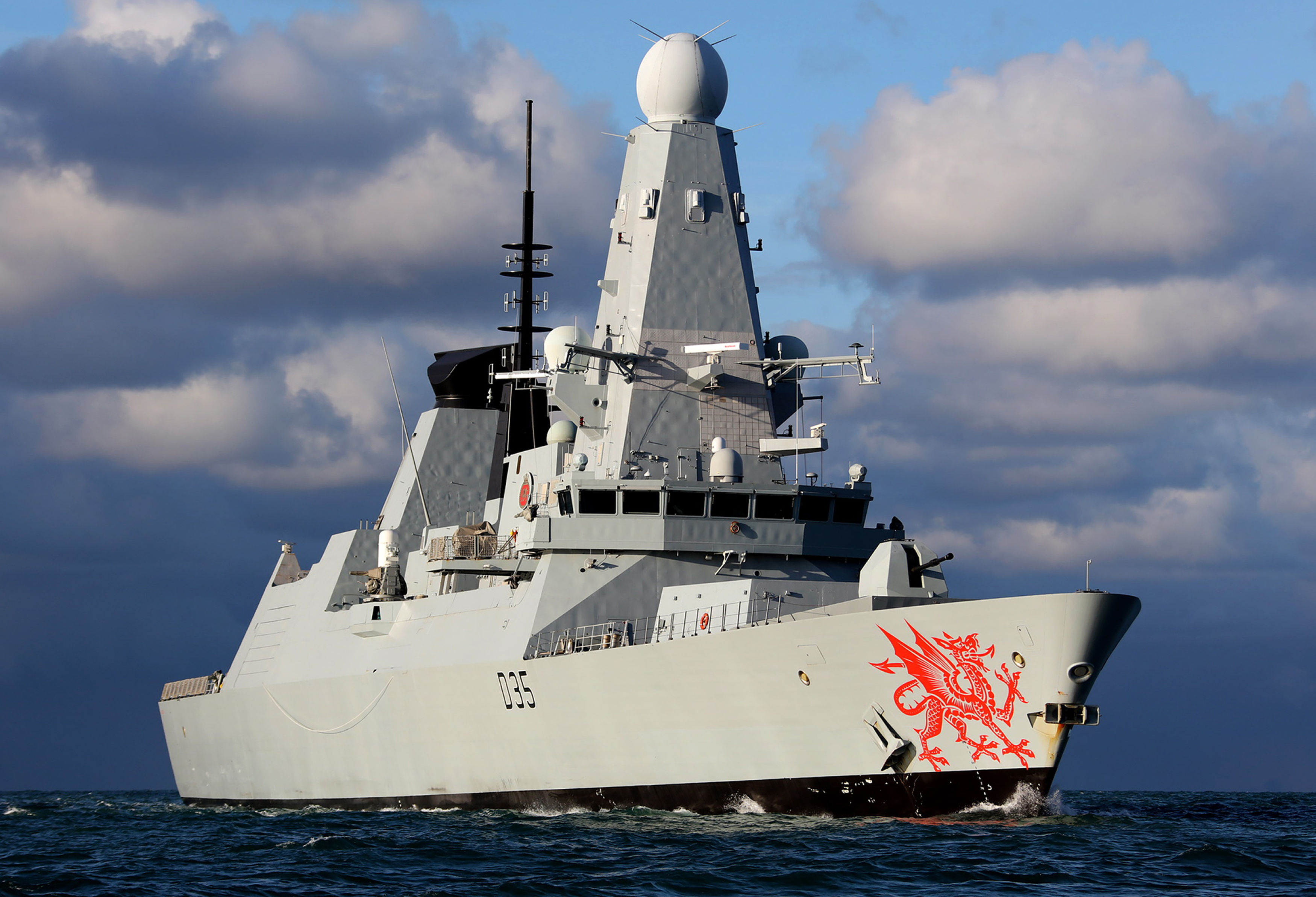 Clydebuilt warship HMS Dragon.