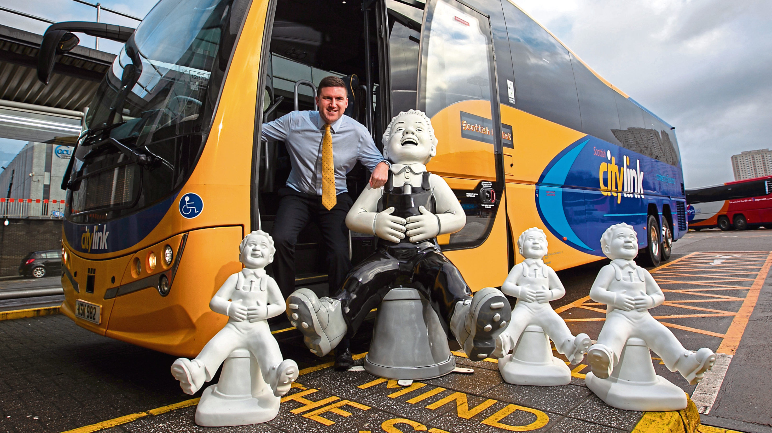 Peter Knight, Operations Director of Citylink buses helps promote the trail (Andrew Cawley / DC Thomson)