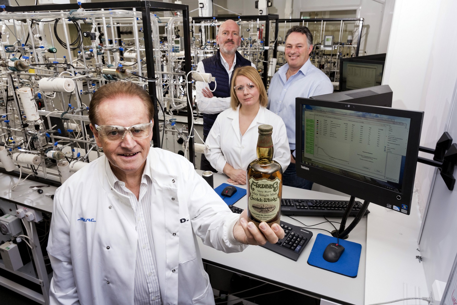 Laboratory tests at the Scottish Universities Environmental Research Centre (Iain McLean)