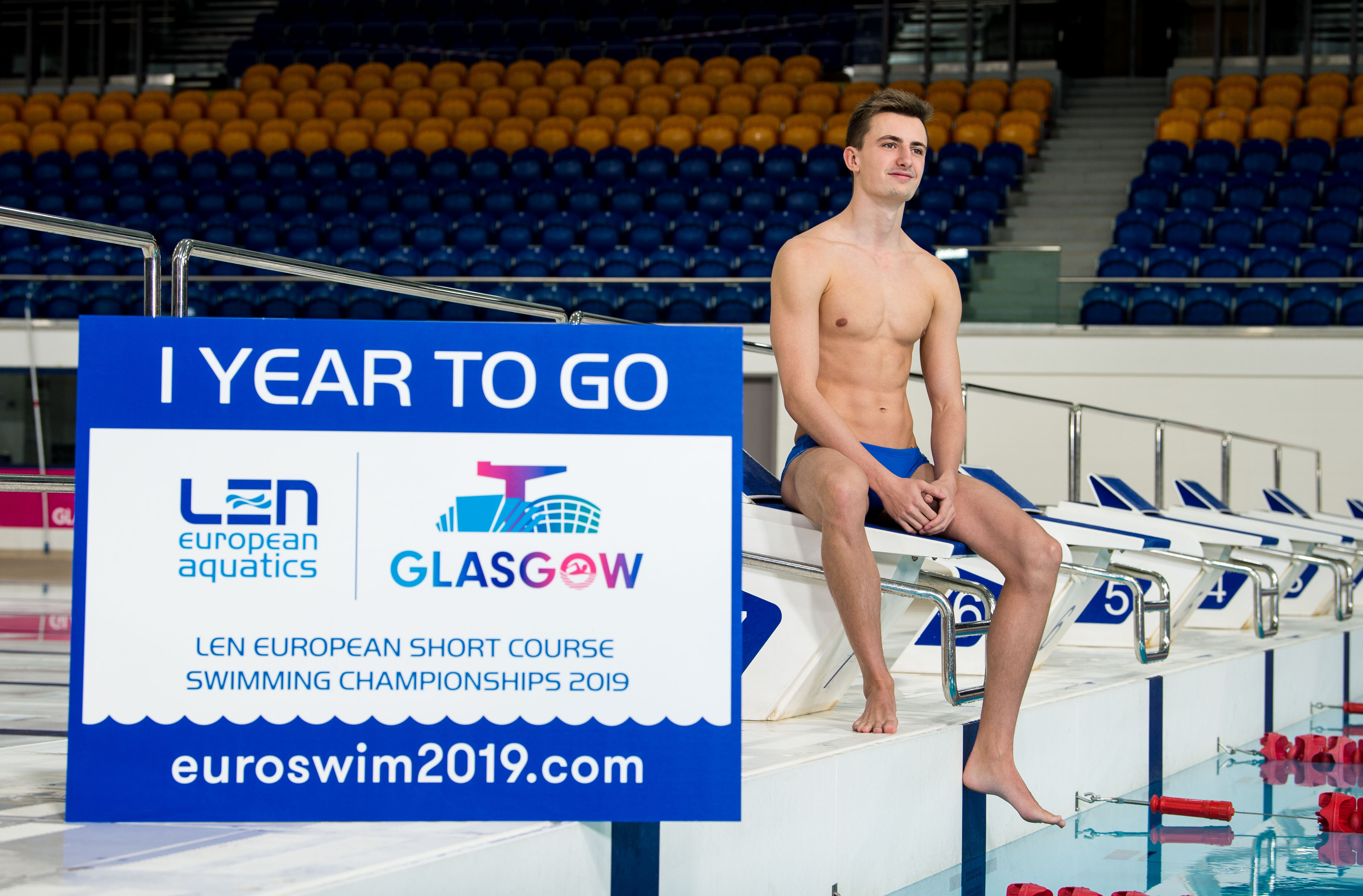 Joe Watt, a member of the City of Glasgow Swim Team pictured at Tollcross International Swimming Centre