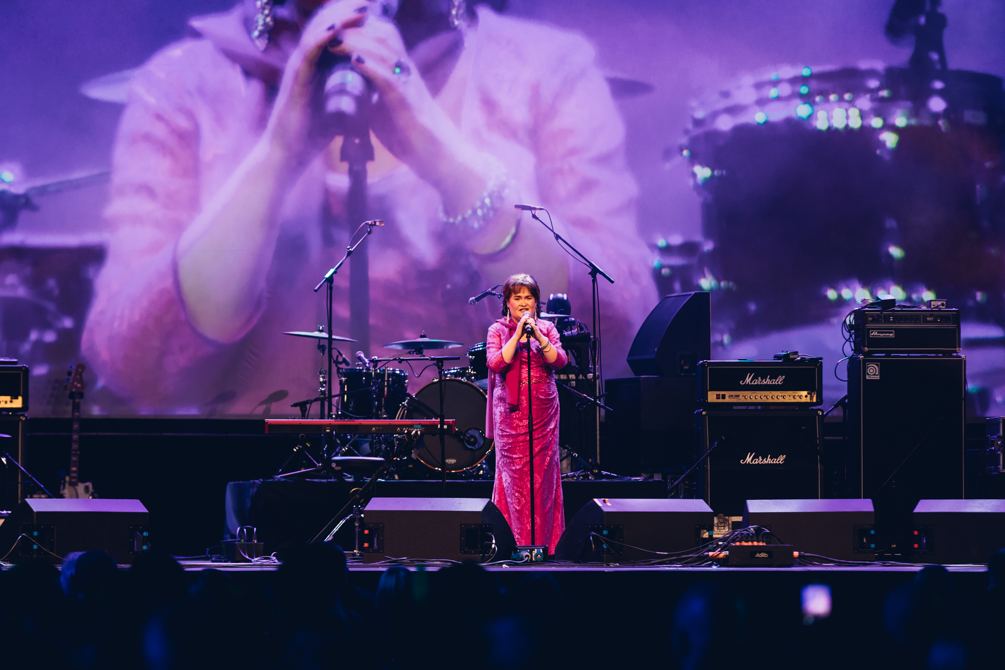 Susan Boyle performs on the night