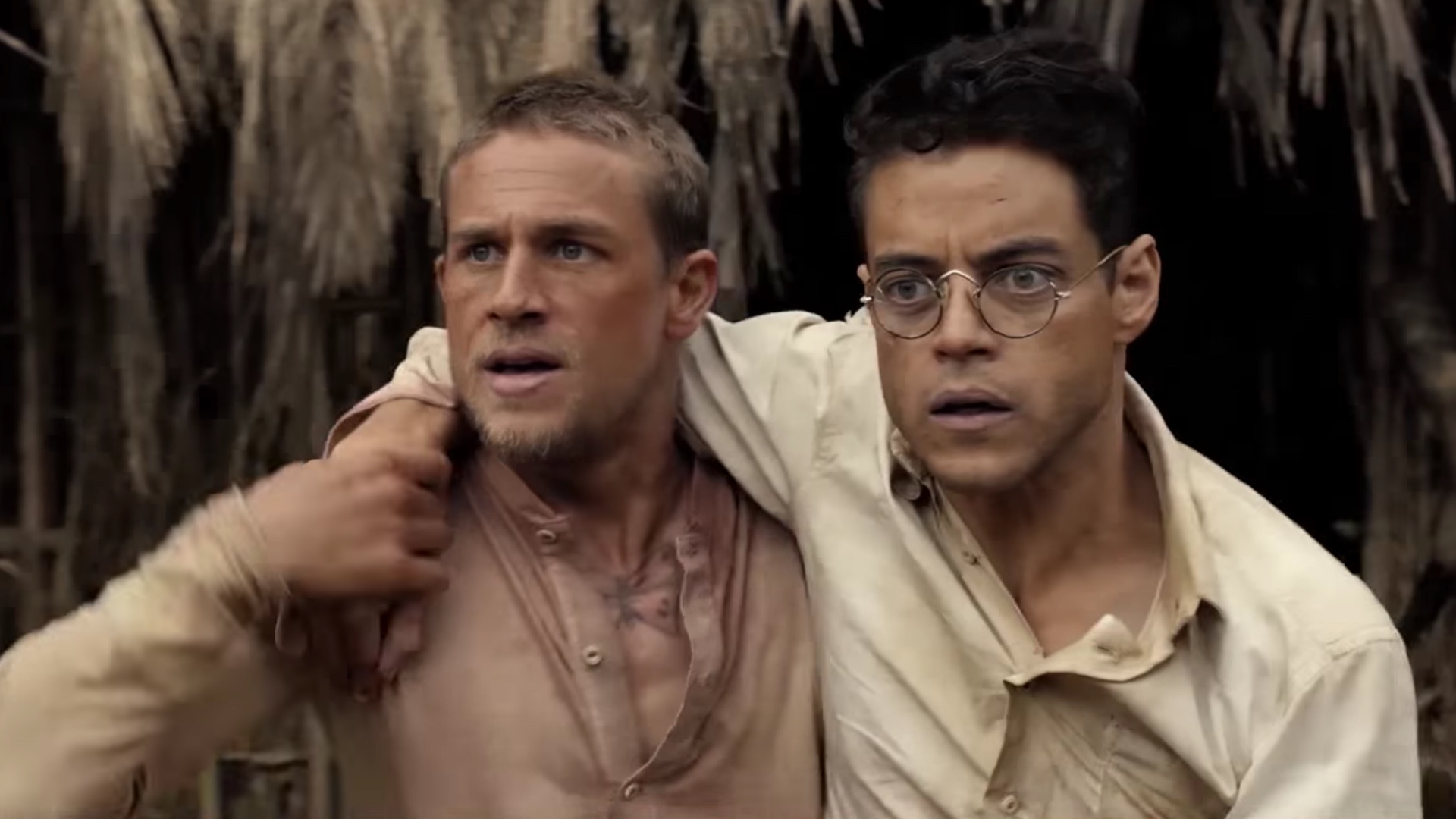 Charlie Hunnam and Rami Malek in Papillon