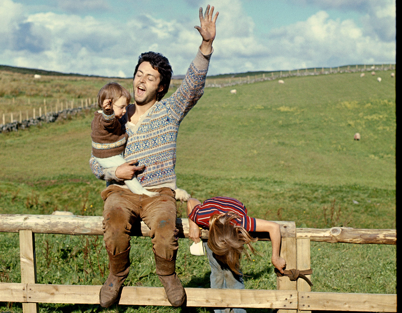 Mary, Paul and Heather, Scotland, 1970