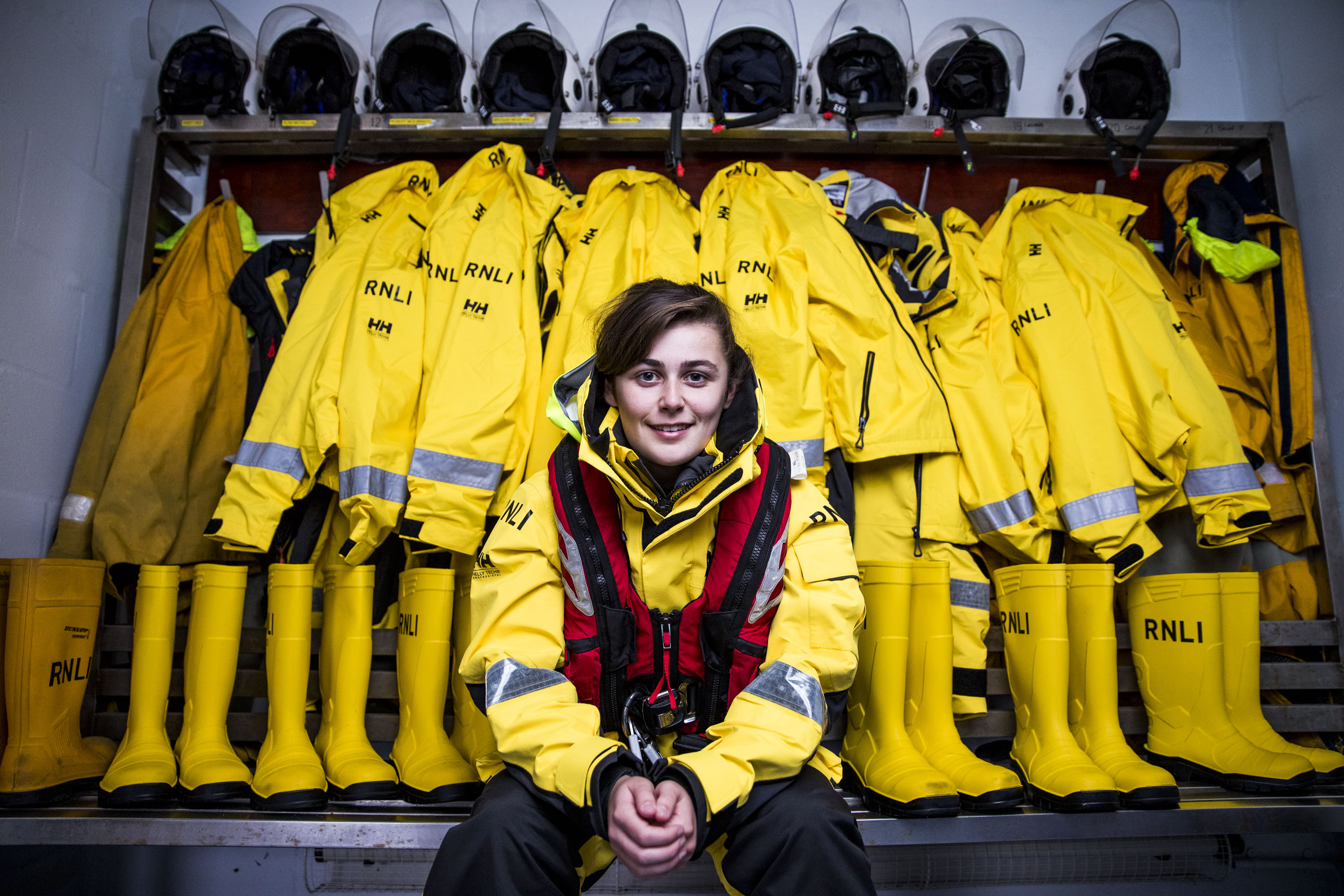 2nd Cox of the Girvan Lifeboat Gary McGarvie's daughter Luciana, 17, is the youngest member of the Girvan lifeboat crew.
(Jamie Williamson)