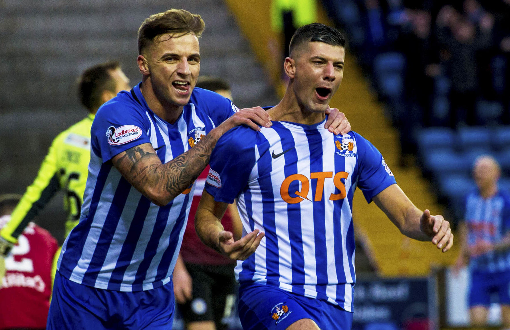 The form of Greg Stewart and Jordan Jones has put Kilmarnock in the title race (SNS Group)