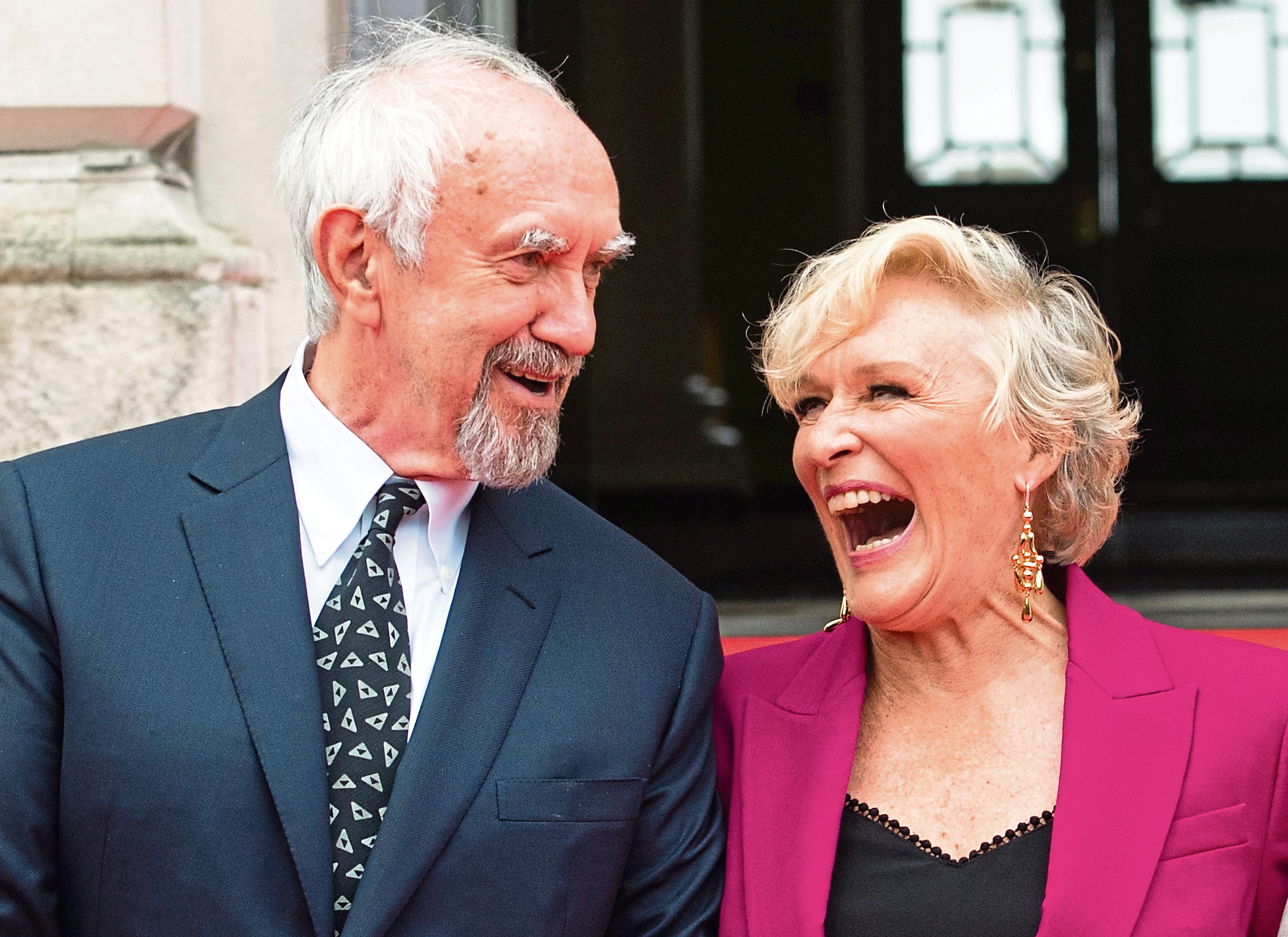 Jonathan Pryce and Glenn Close attend the UK Premiere of 'The Wife'. (Samir Hussein).