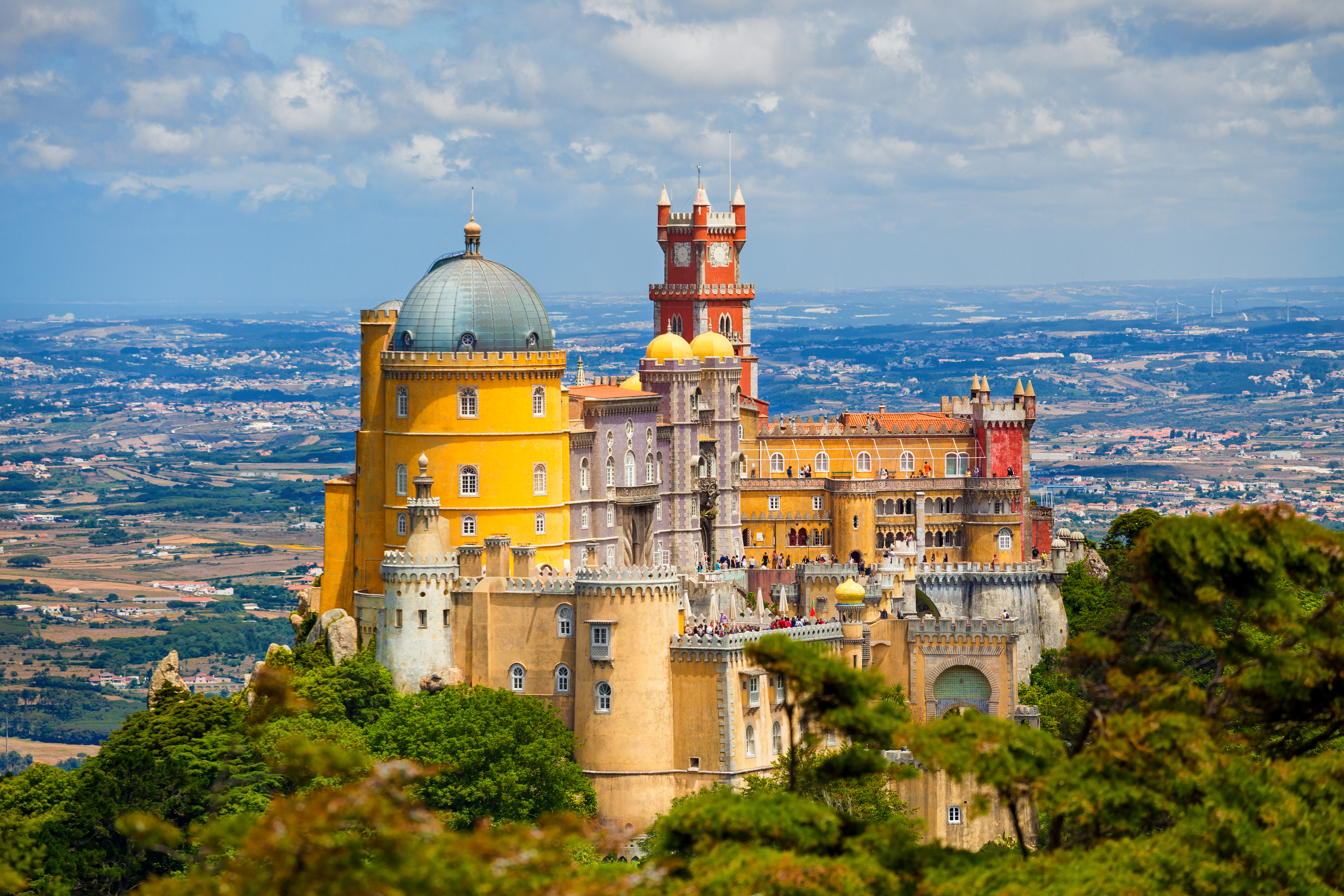 Pena National Palace above Sintra (Getty Images)