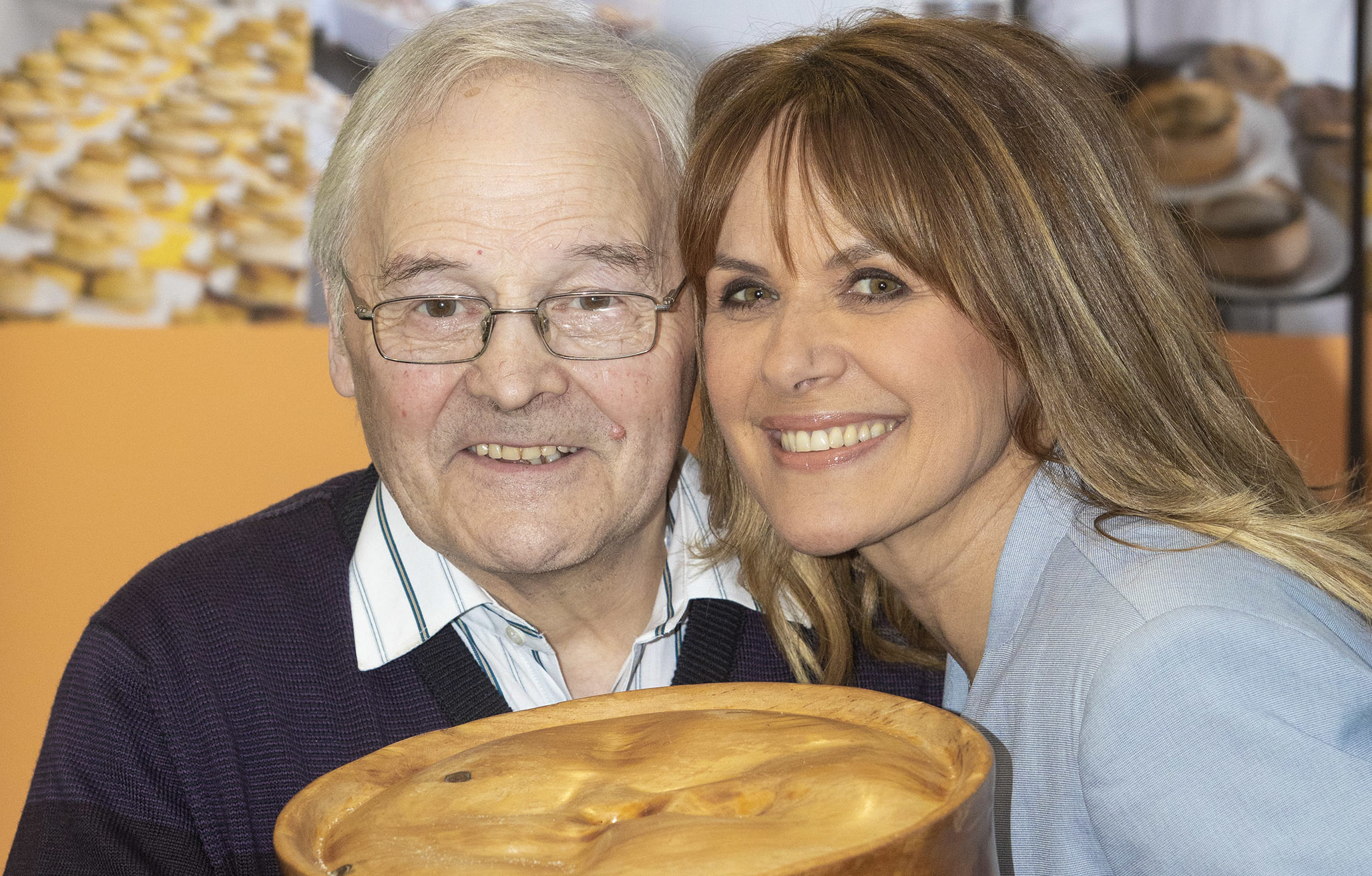 Kerr Little of The Little Bakery of Dumfries with Awards host Carol Smillie