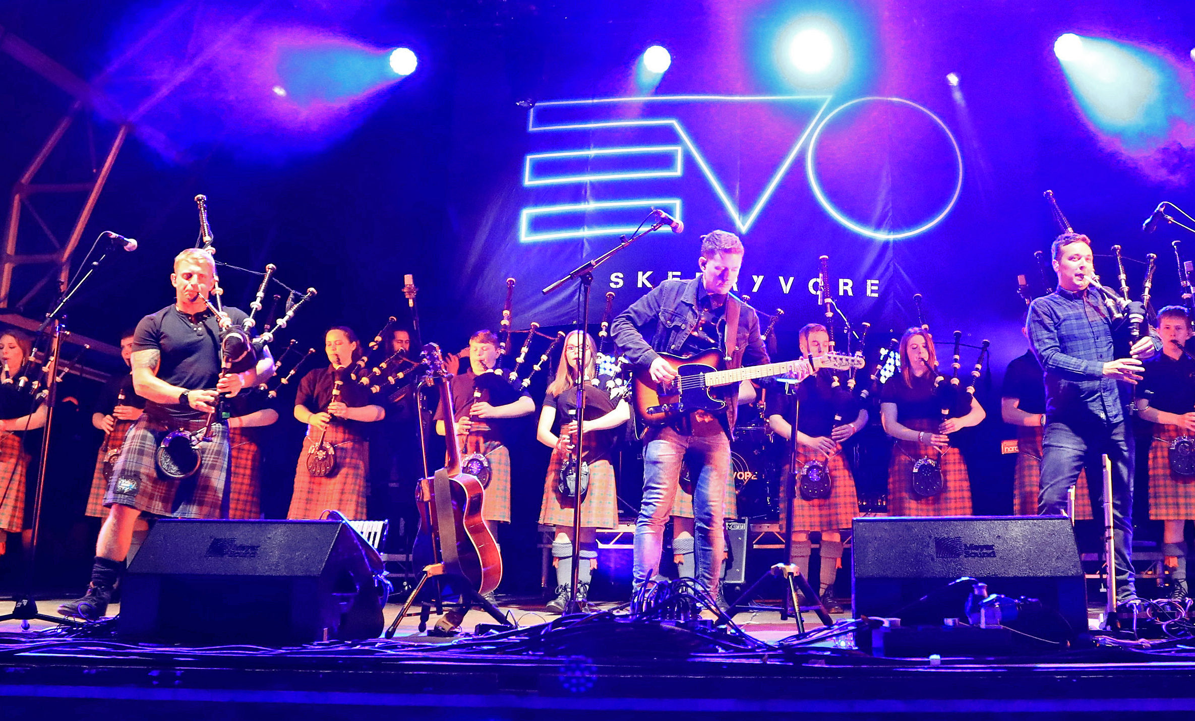 Skerryvore are joined by the school band at Oban Live