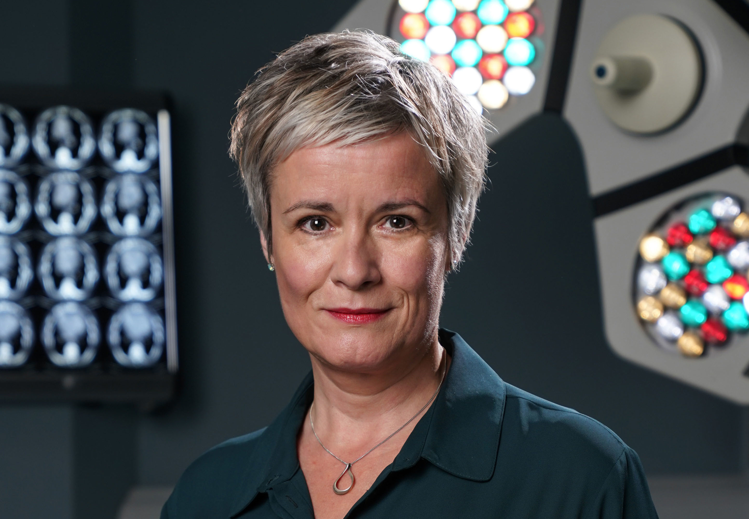 Catherine Russell on the set of Holby City. Kieron McCarron)