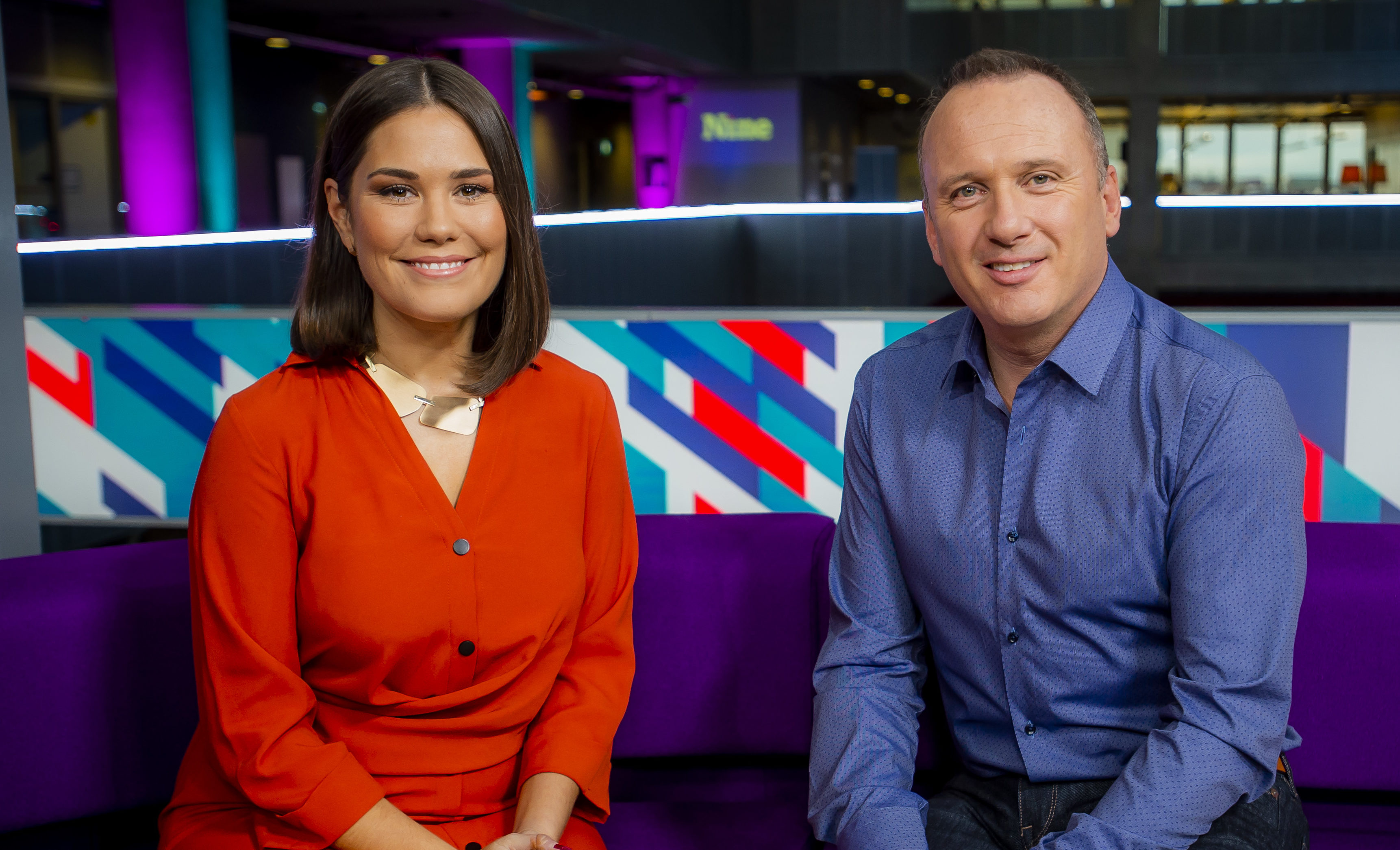 Rebecca Curran and Martin Geissler will front the Nine news (BBC Scotland / Alan Peebles)
