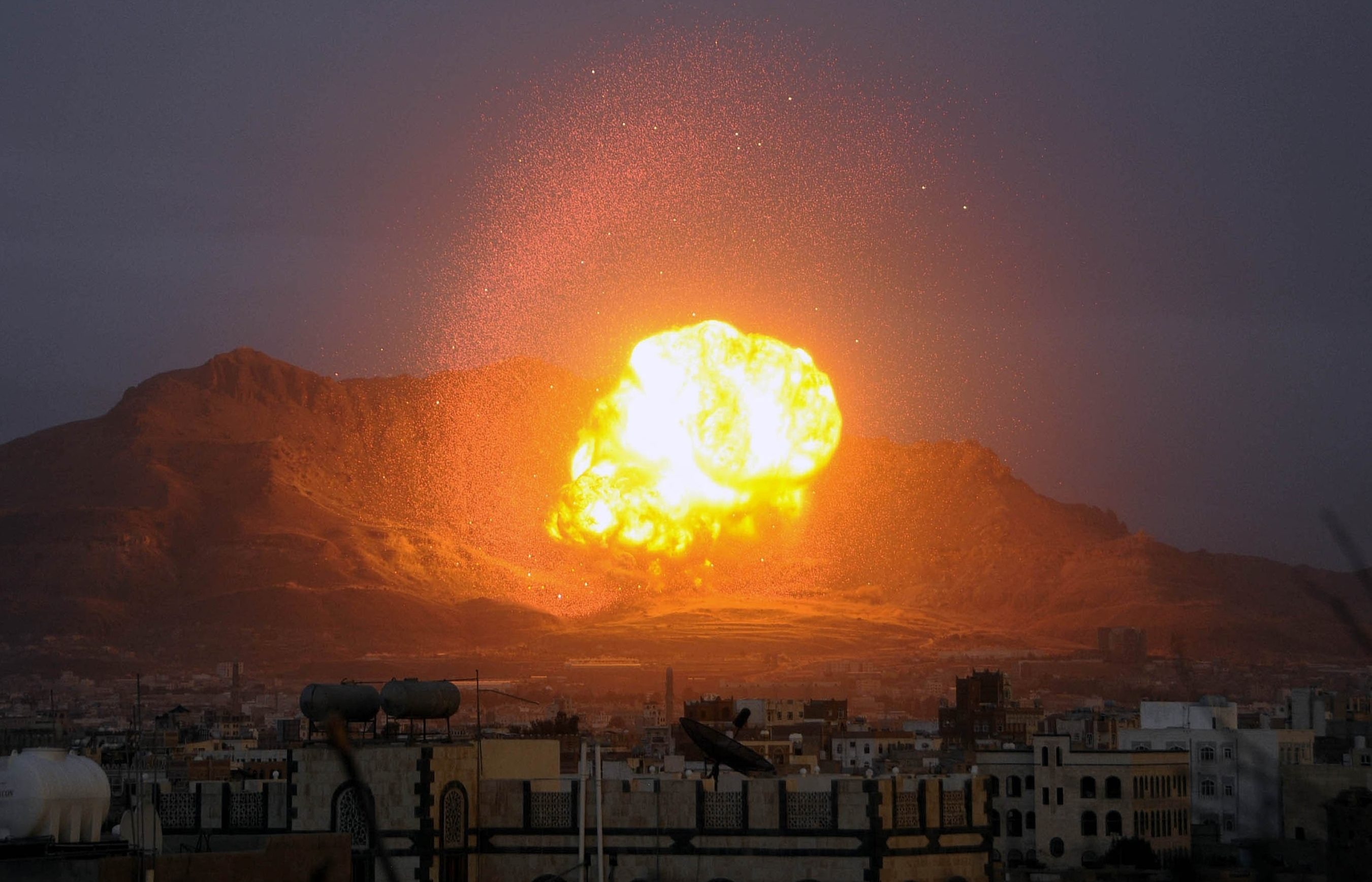 A Saudi-led air strike in Yemen
