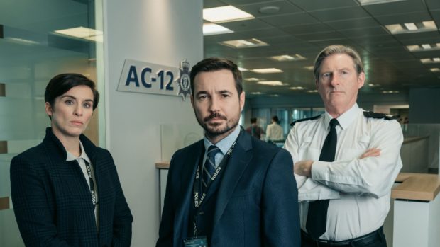 Vicky McClure, Martin Compston and Adrian Dunbar in Line of Duty