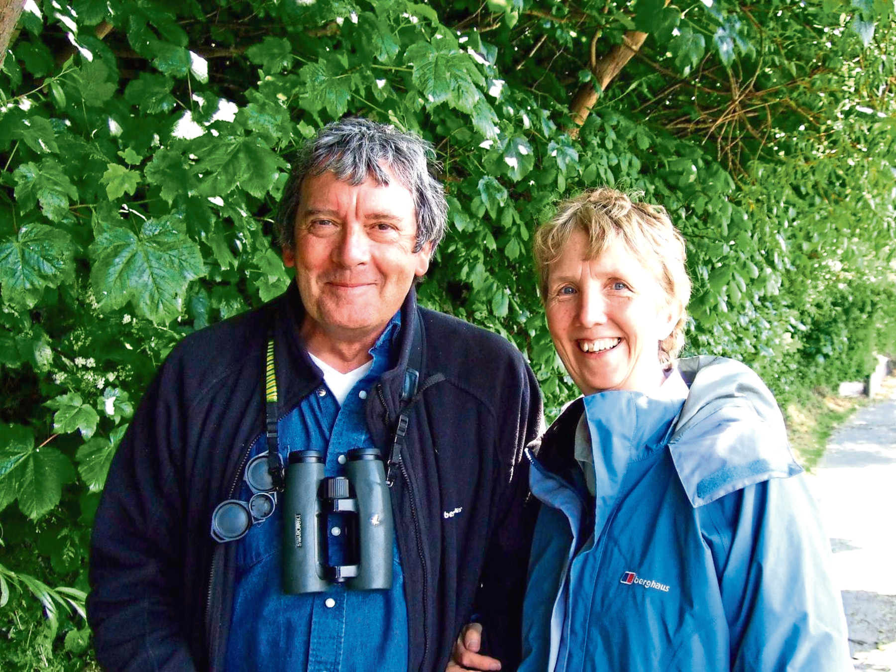 Ann Cleeves with husband Tim.