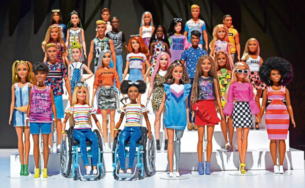 The 2019 Barbie collection features dolls in wheelchairs and with a prosthetic limb
