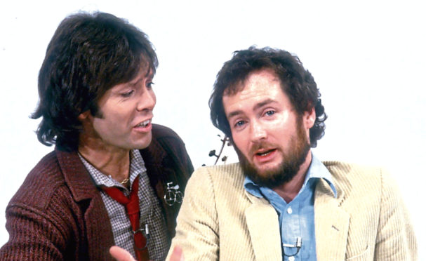 Cliff Richard and Kenny Everett