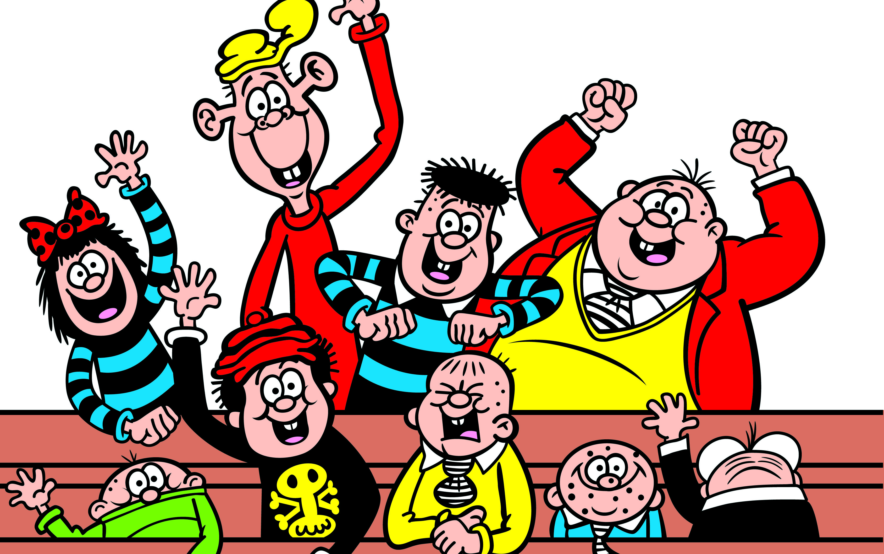 Beano favourites and unruly pupils of Class 2B the Bash Street Kids