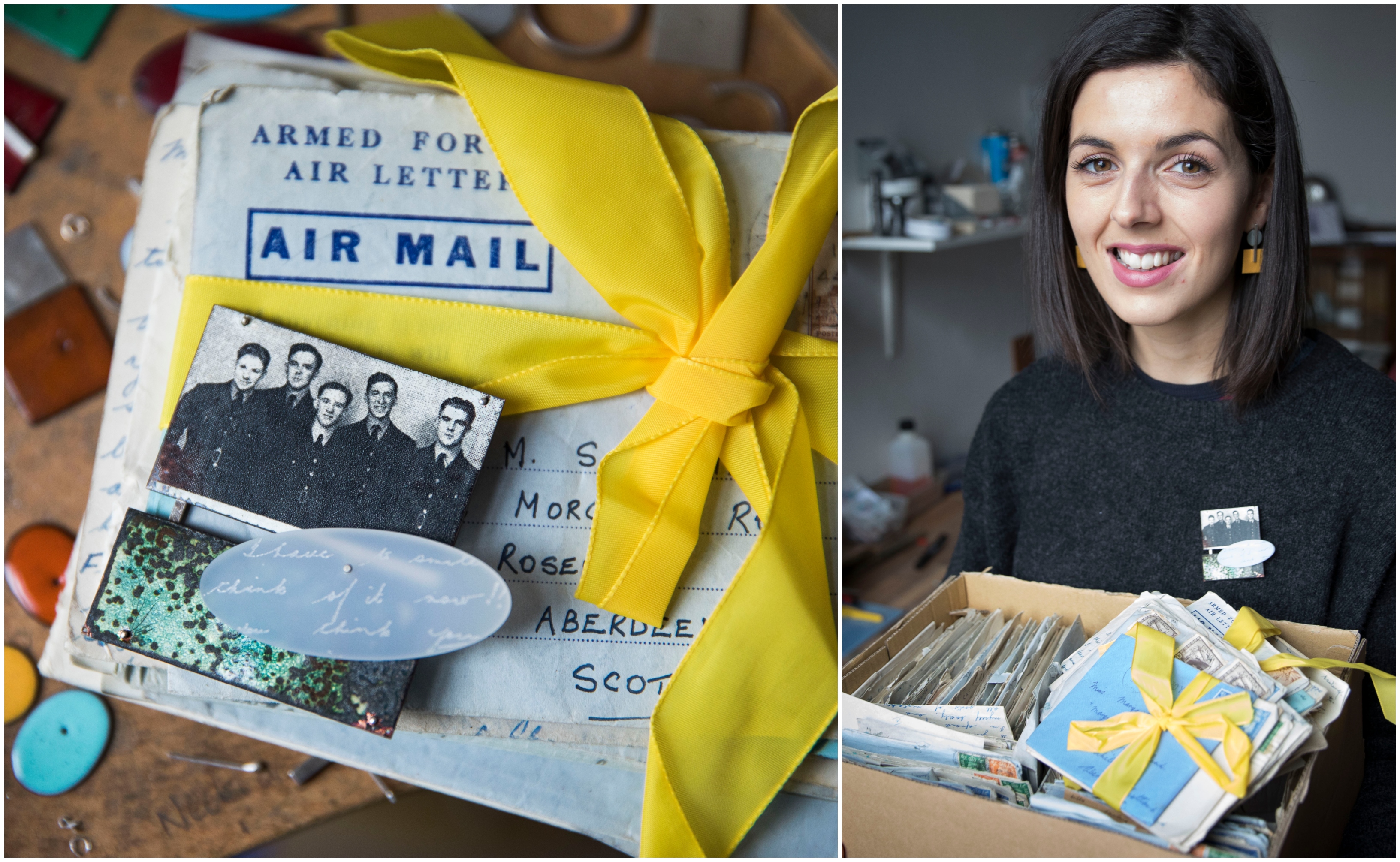 Designer Rebecca Devine on how a boxful of faded notepaper tied with yellow              ribbon charts a great love story and sparked her creativity