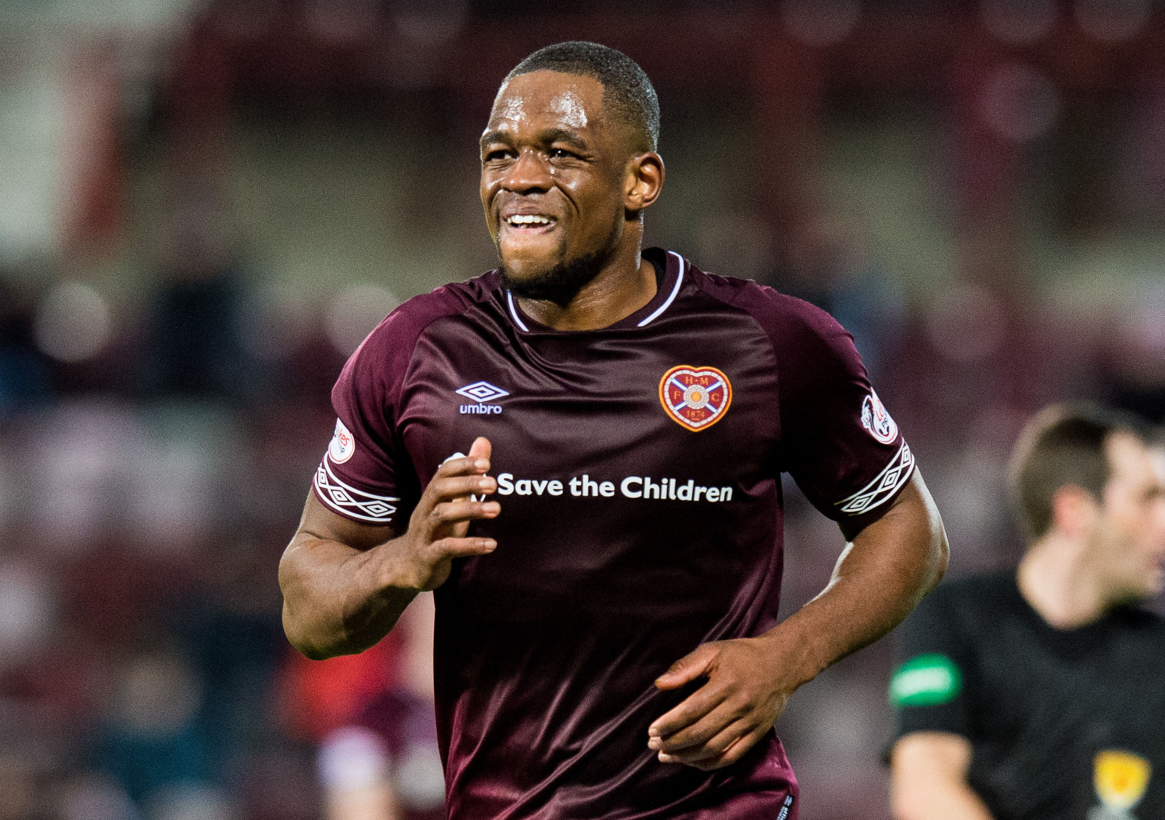 Uche Ikpeazu in action for Hearts (SNS Group / Ross Parker)