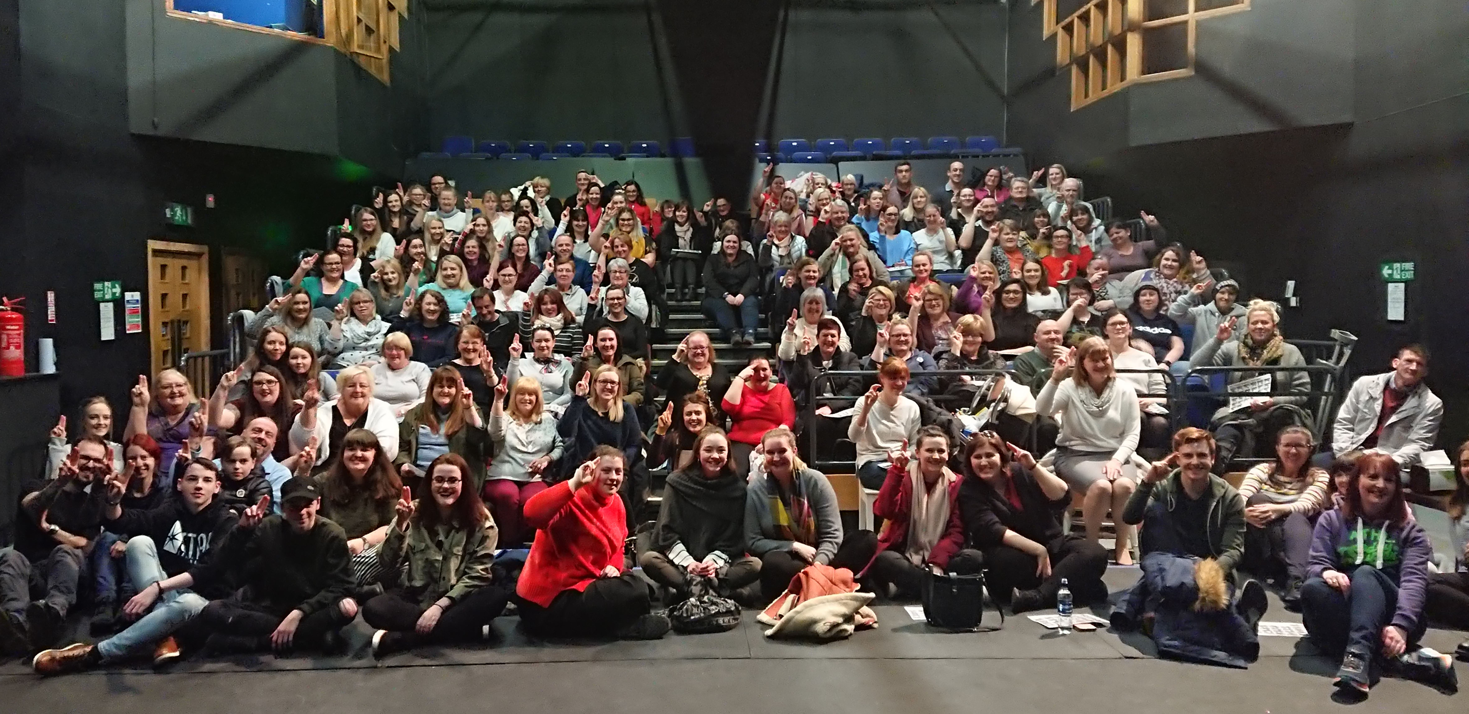 Scores of people came along to the Paisley Arts Centre’s Sign Language Club