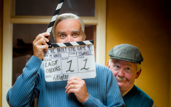 Still Game’s Greg Hemphill and Ford Kiernan film the sitcom’s final series.