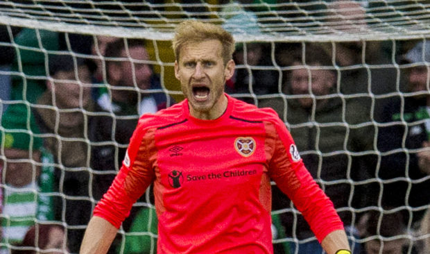 Hearts' goalkeeper Zdenek Zlamal