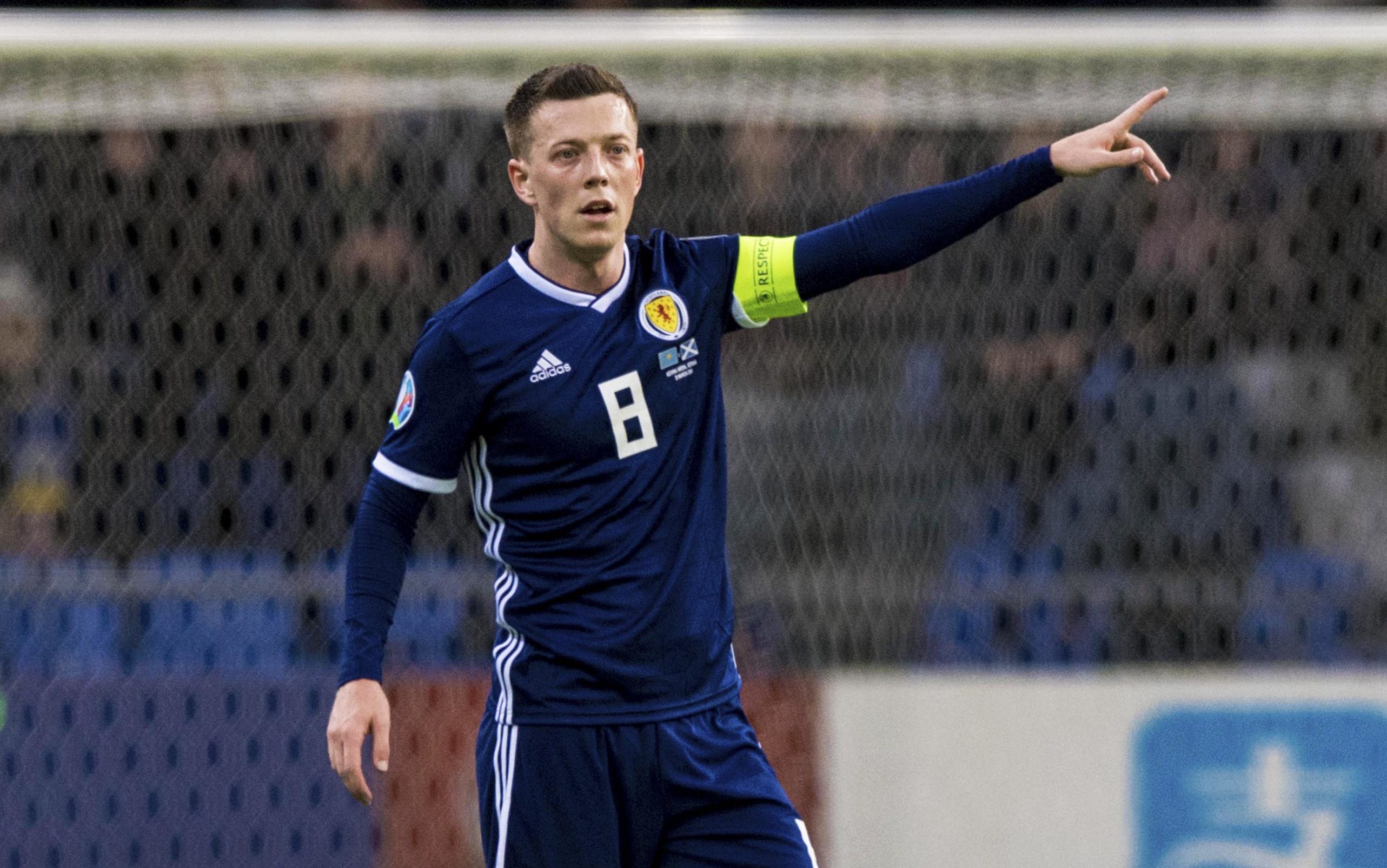 Callum McGregor captaining Scotland