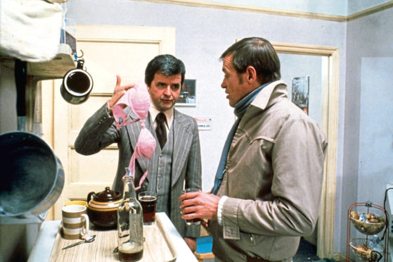 Rodney Bewes and James Bolam as Bob and Terry in the movie version of The Likely Lads