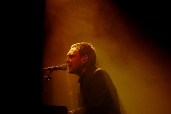 David Gray performing at the Byron Bay Blues and Roots music festival.