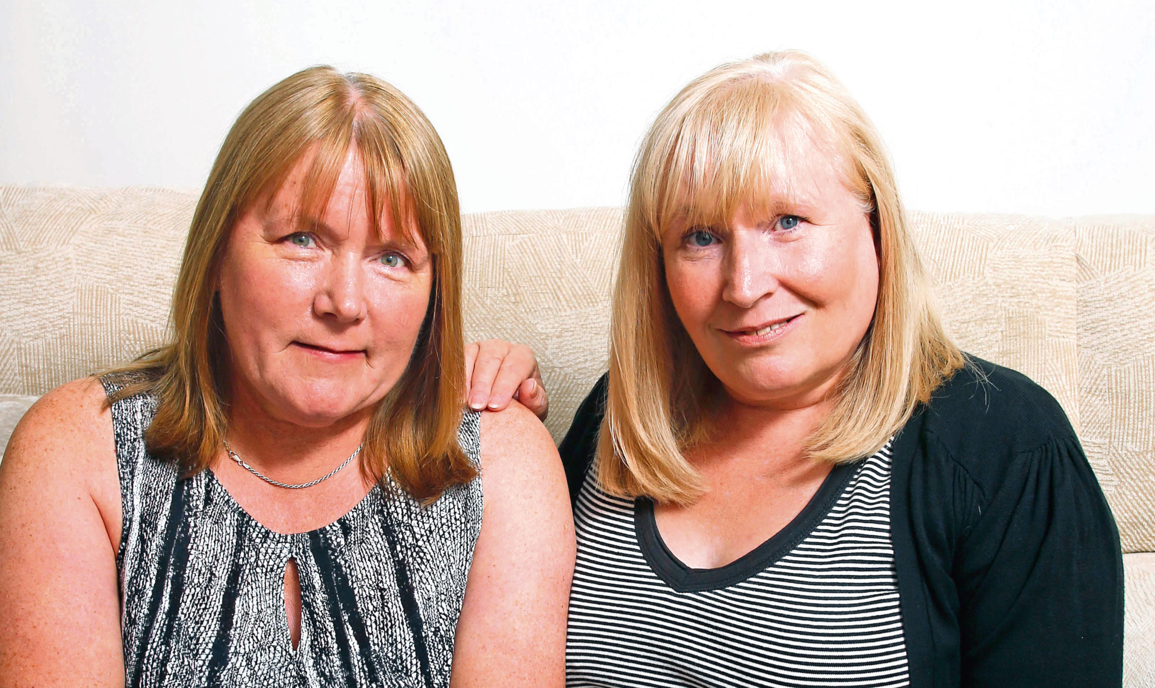 Mesh victims Elaine Holmes (right) and Olive McIlroy