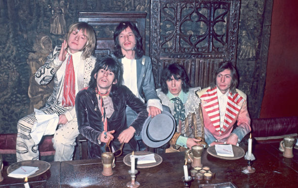 The Rolling Stones at the launch of Beggars Banquet in 1968