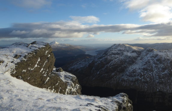 Approaching Ben Vane's summit