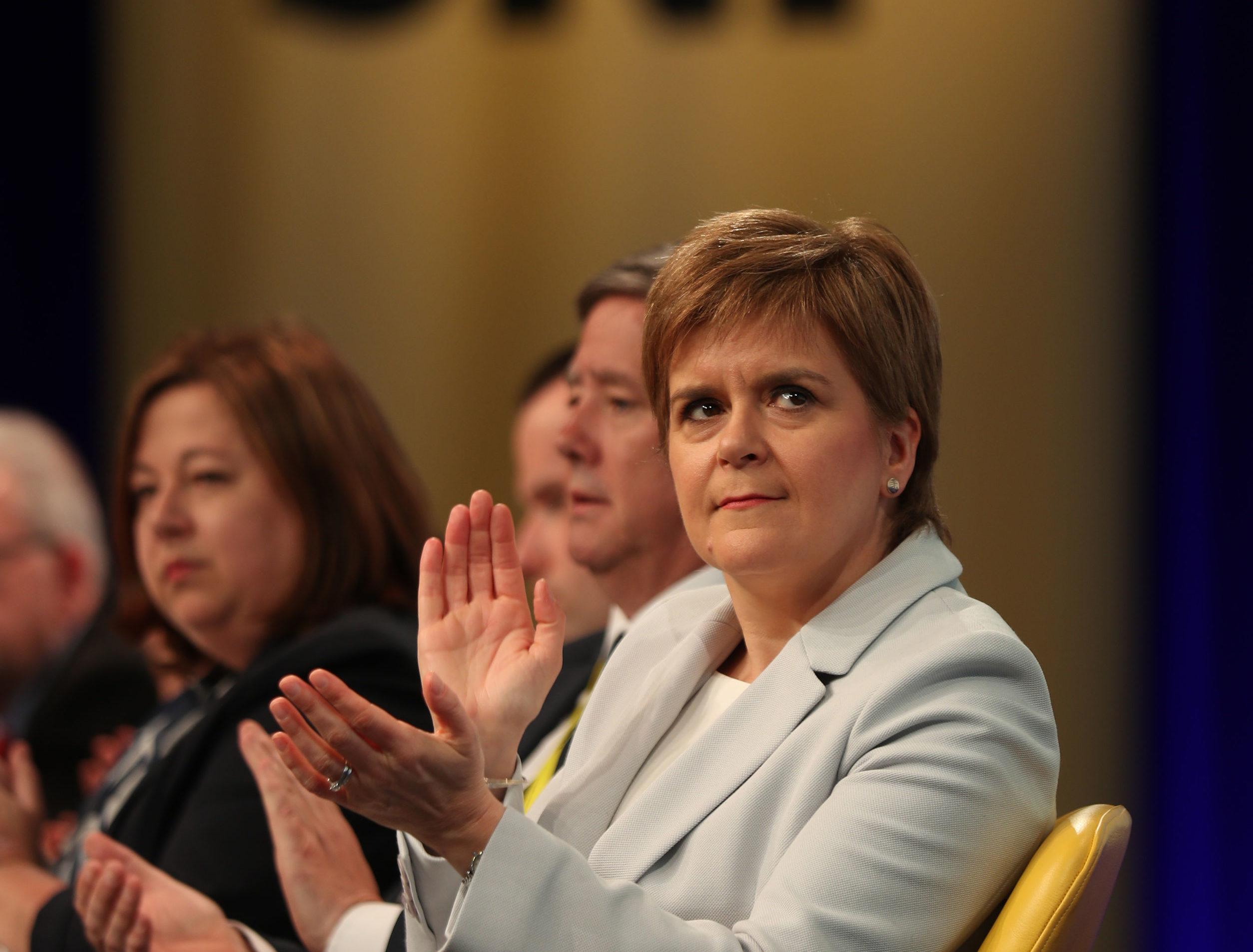 First Minister Nicola Sturgeon  at the SNP European Elections Campaign Conference being held at EICC in Edinburgh.