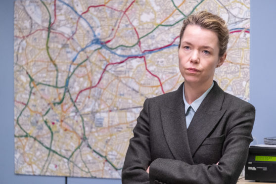 Anna Maxwell Martin in her role as Detective Chief Superintendent Patricia Carmichael