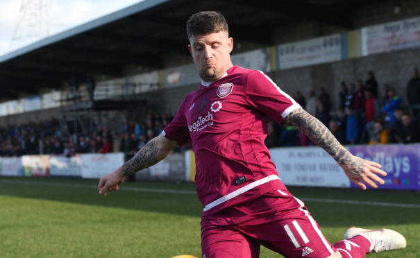 Bobby Linn in action for Arbroath