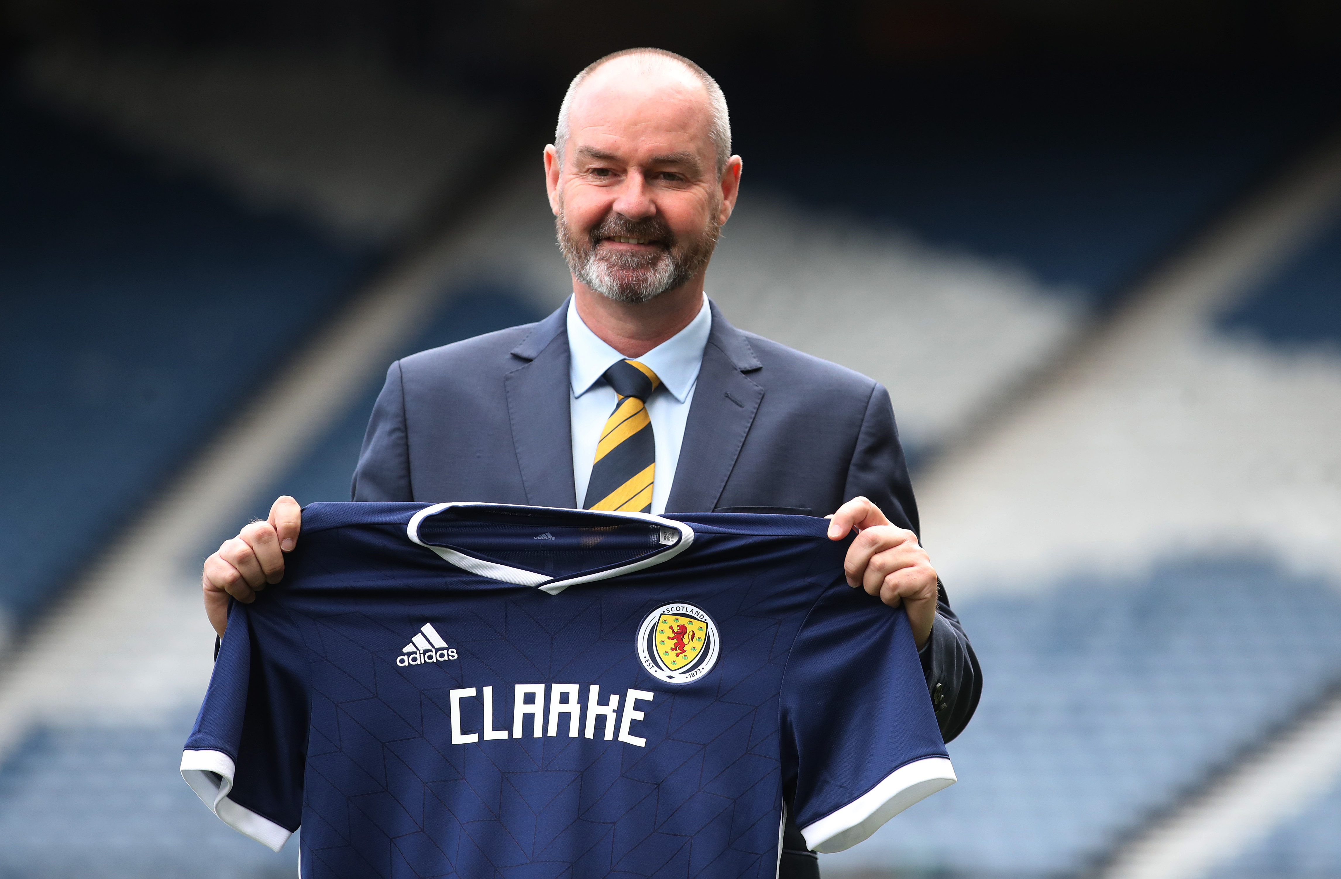 Steve Clarke is unveiled as the new Scotland National Team head coach at Hampden