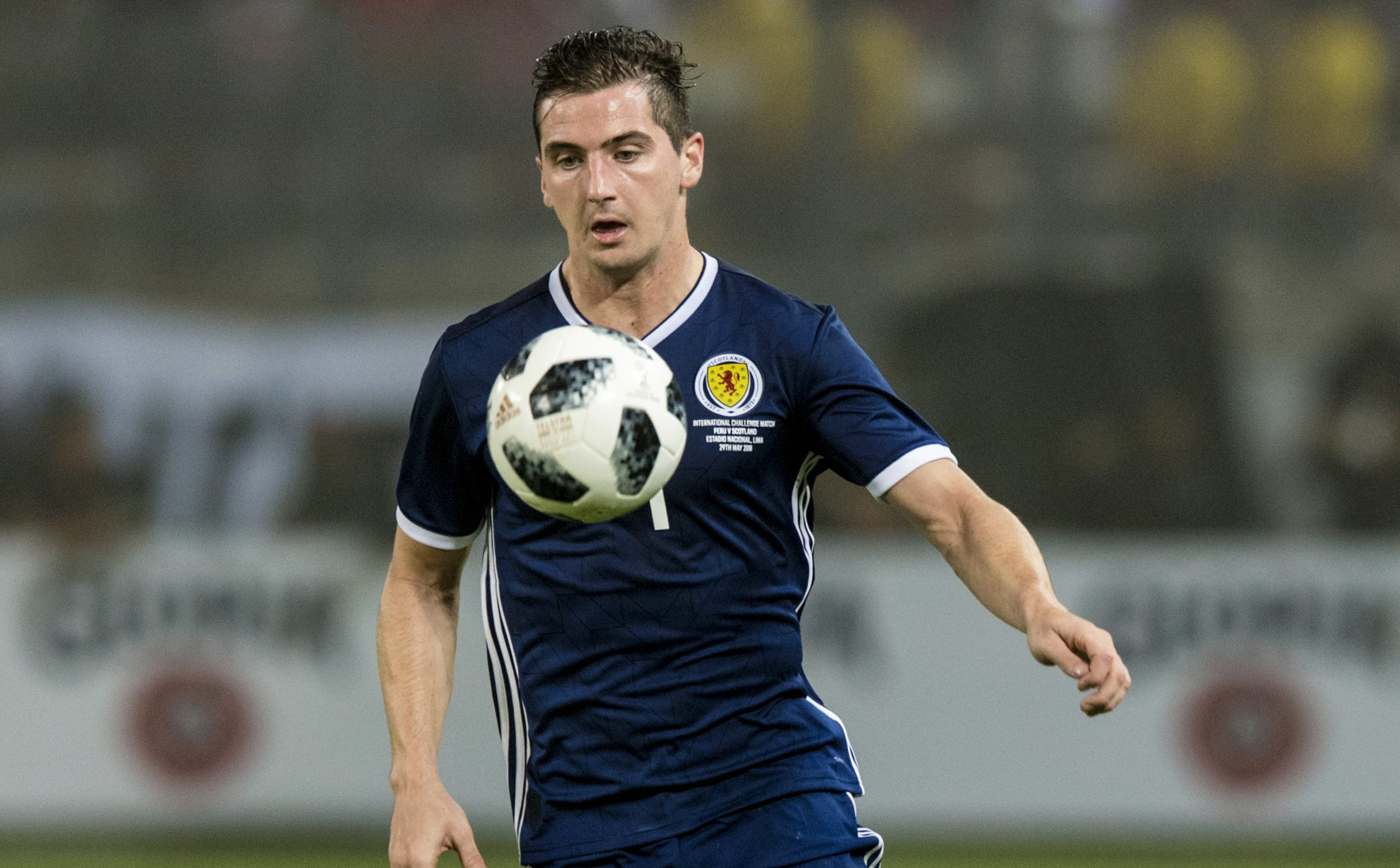Kenny McLean in action for Scotland