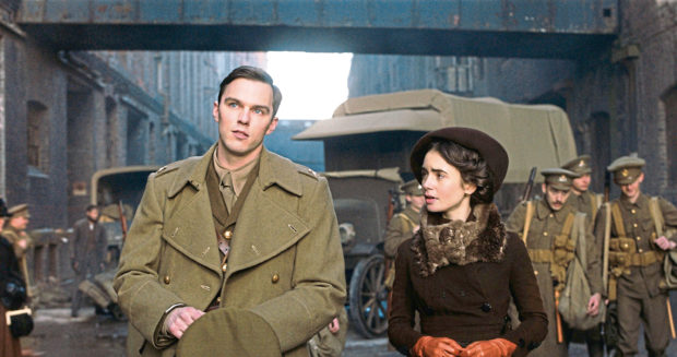 Nicholas Hoult and Lily Collins in Tolkein
