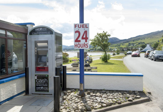 Lochcarron's cash machine