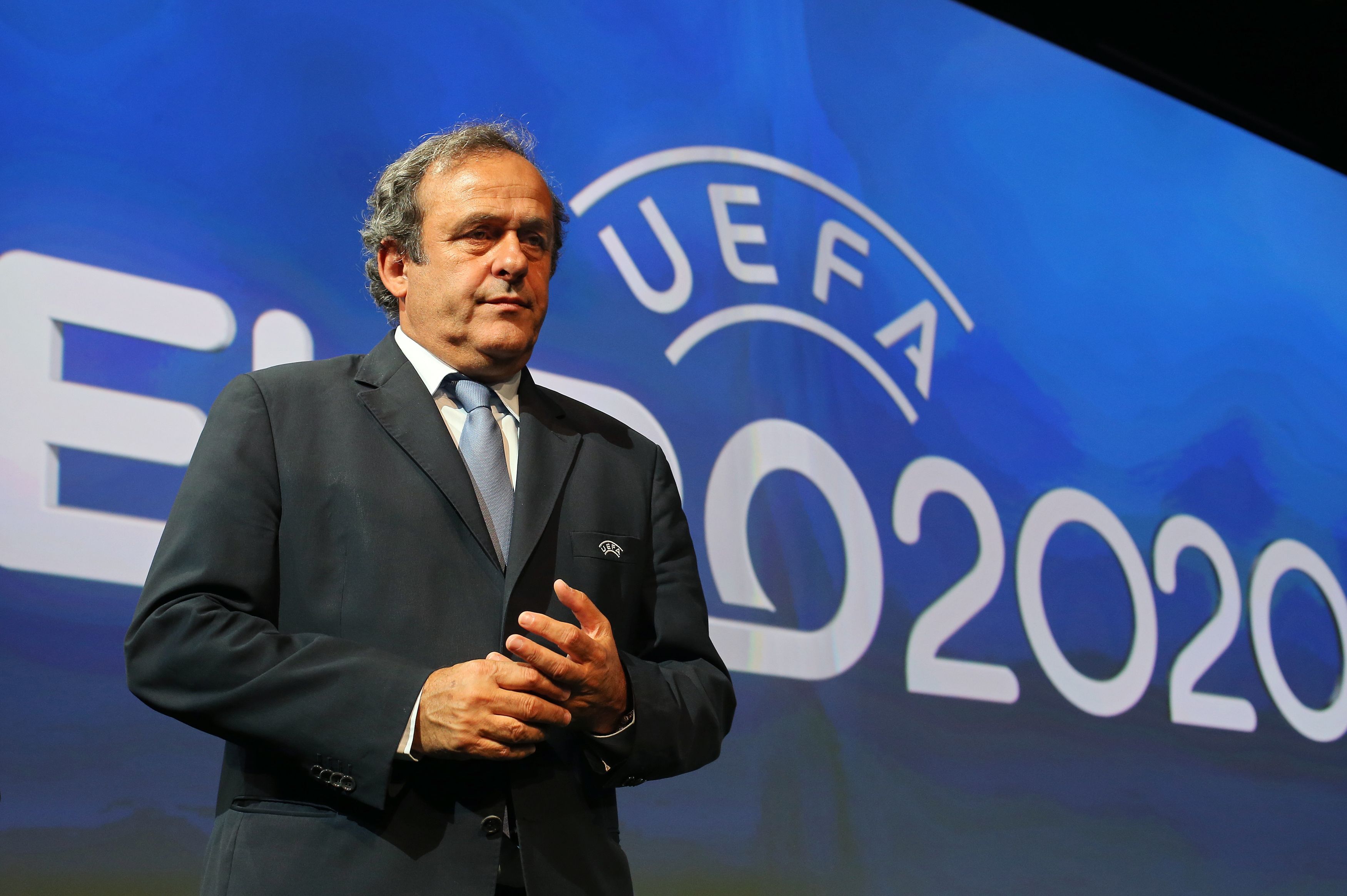 Former UEFA president Michel Platini before being forced out