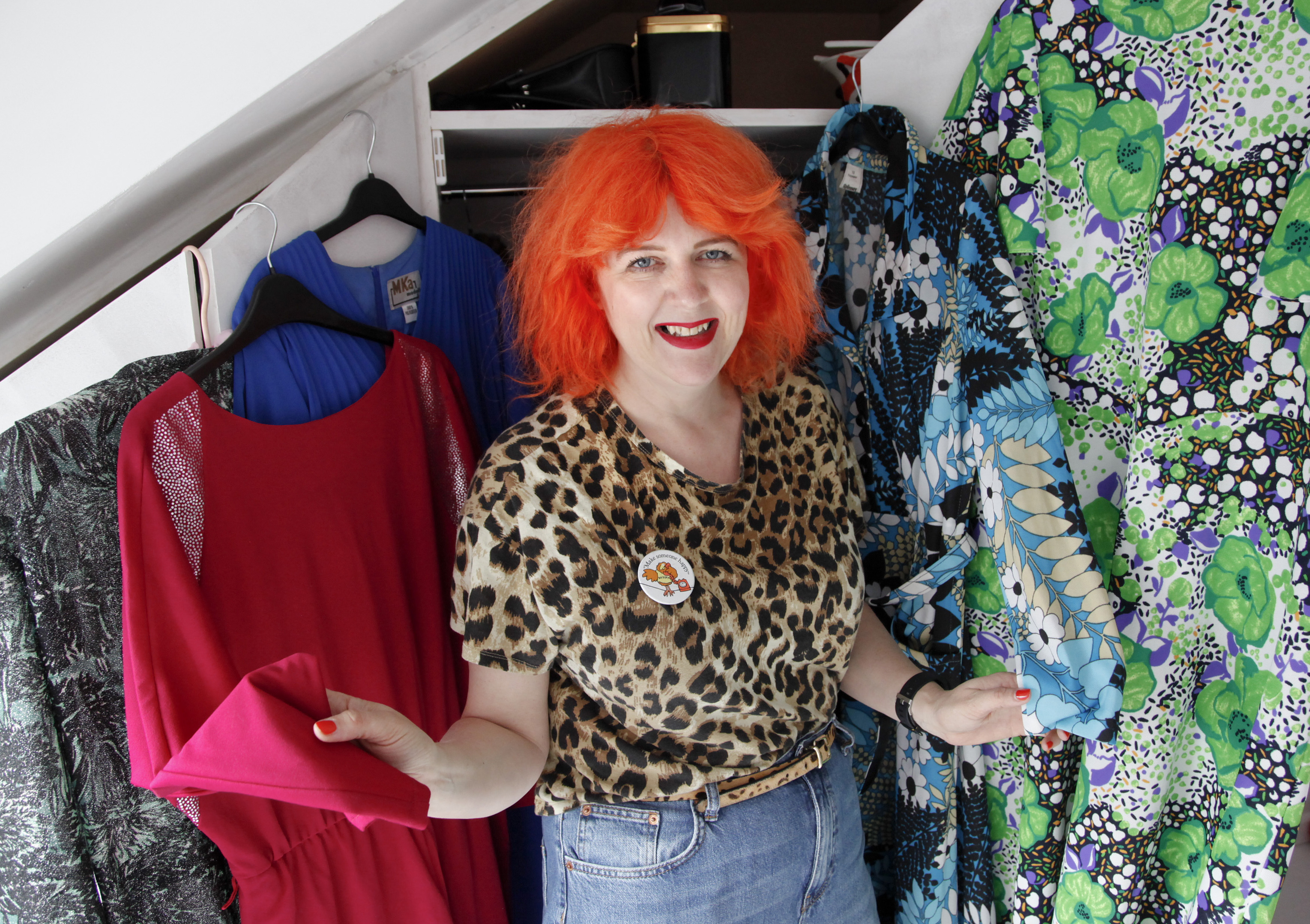Self-confessed lifelong hoarder Merle Brown’s wardrobe is bulging with outfits she simply can’t bear to throw away