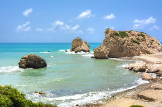 Aphrodite’s Rock on the shores of Paphos