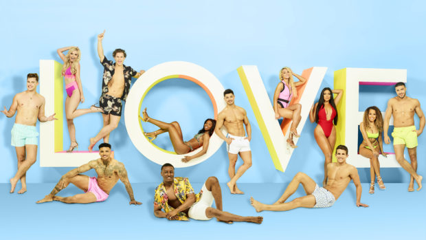 Islanders, from left: Curtis Pritchard, Amy Hart, Michael Griffiths, Joe Garratt, Yewande Biala, Sherif Lanre, Anton Danyluk, Lucie Donlan, Anna Vakili, Callum Macleod, Amber Gill and Tommy Fury