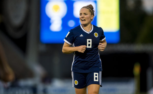 Kim Little in action for Scotland