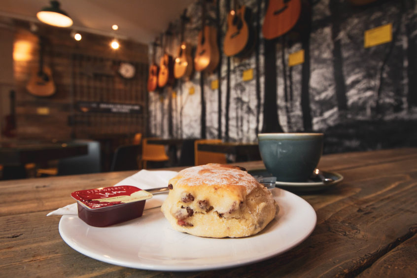 Acoustic Cafe's scone